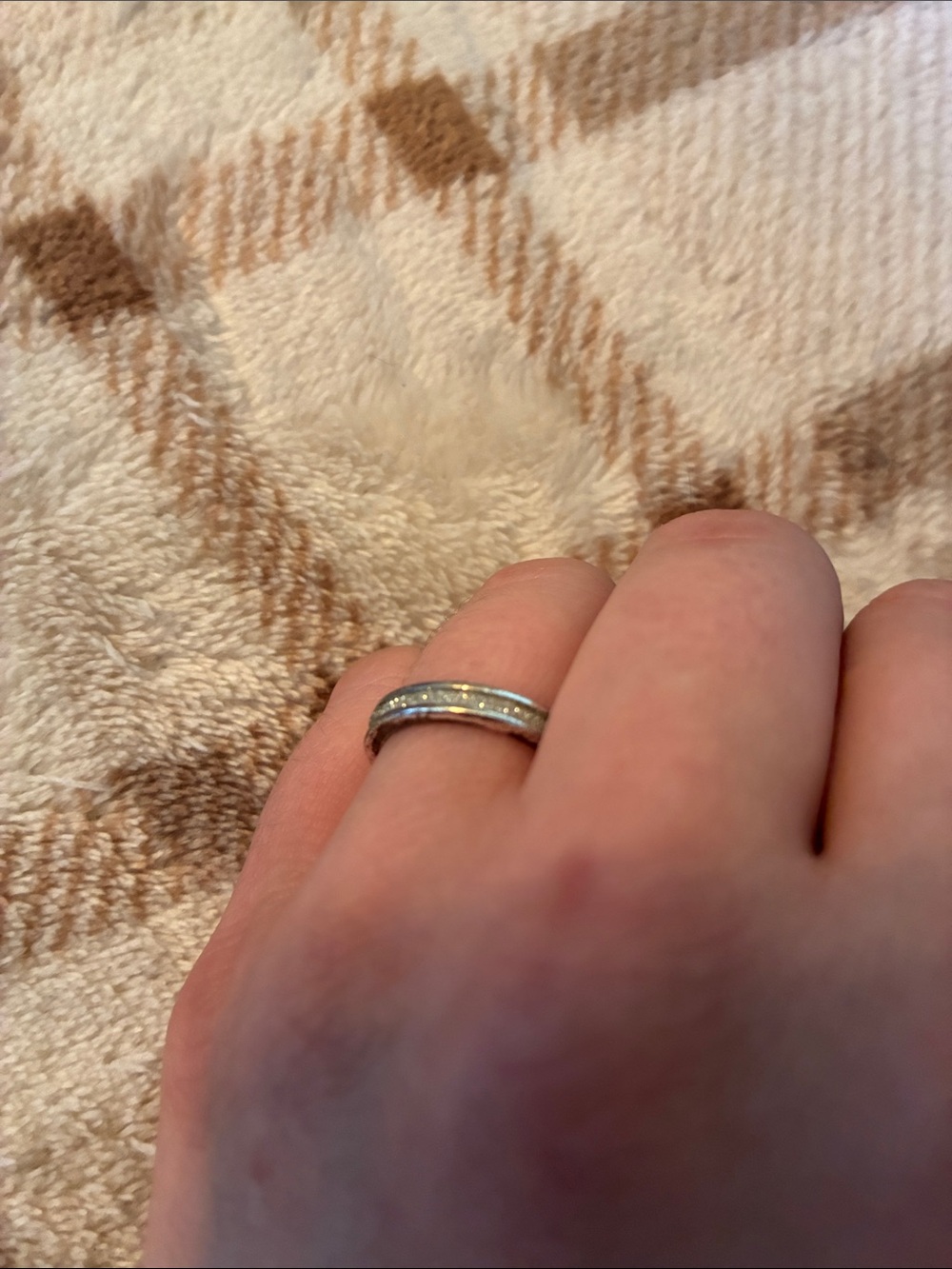 Sterling Silver Channel-Set Clear CZ Band - Women's Ring